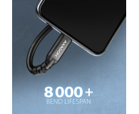 AXAGON BUCM32-CF05AB Kabel przedłużacz Gen2 USB-C - USB-C 0.5m, 5A, 20Gbps, PD 240W, oplot, czarny - 1353479 - zdjęcie 2